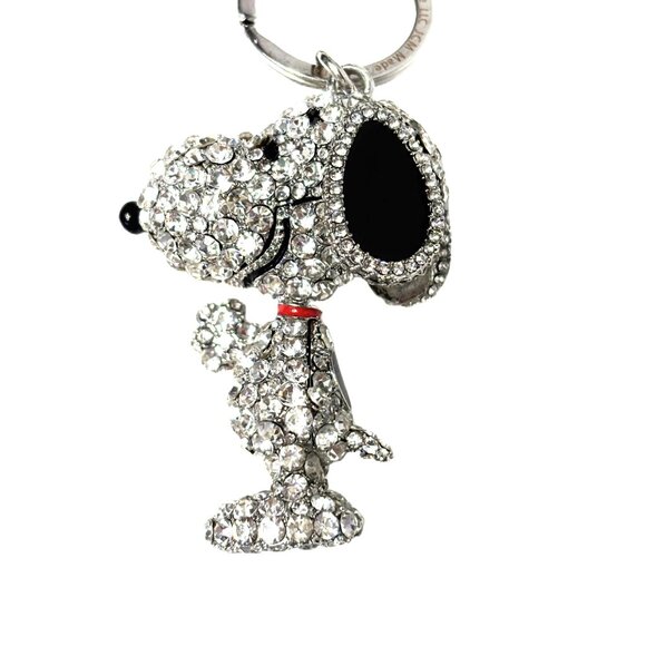 Peanuts Snoopy Sparkling Pave Bling Jeweled Keychain - Bag Charm  - Macy’s - Picture 6 of 9